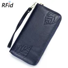 Женский Длинный кошелек, женский клатч, роскошные тоуты из натуральной кожи с листьями, Многослойные Длинные кошельки с большим пространством и радиочастотной идентификацией для телефона 5,5 дюйма