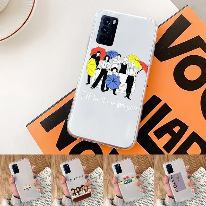 

Friends TV Show Door Phone Case Transparent For oppo Realme FIND V X Q 2 3 5 7 11 50 GT Q2 PRO PLUS moible bag