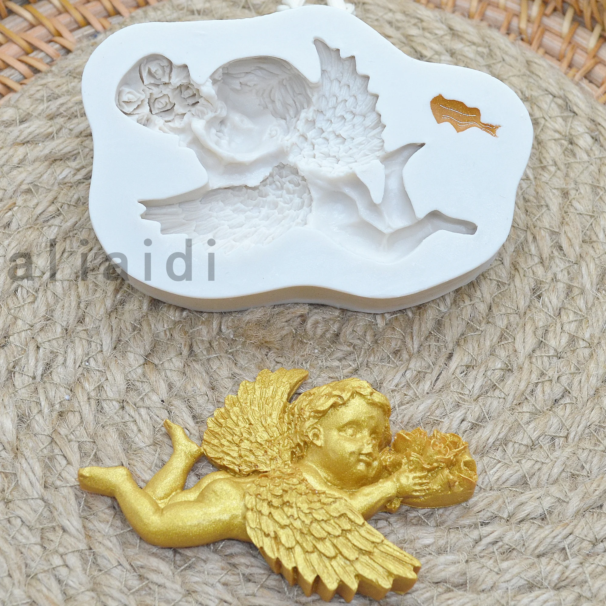 

3D Baby Angel Silicone Molds For Baking Cupcake Fondant Cake Decorating Tools Cupcake Candy Chocolate Gumpaste Mould X72