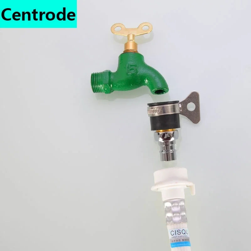 1/2IN 3/4IN Thread washing machine faucet spout adapter water inlet nipple interface car wash connector basin vegetable | Обустройство