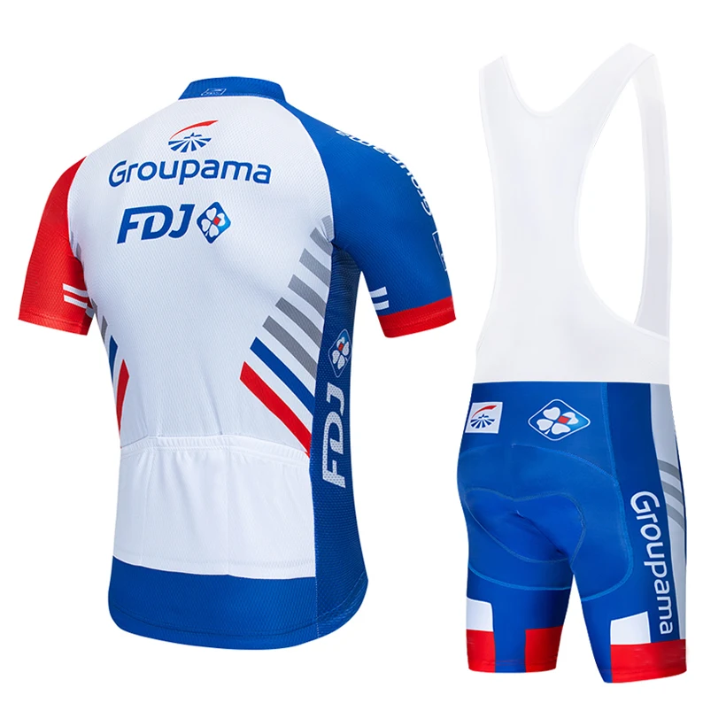 2019 FDJ манга corta ciclismo Джерси babero conjunto traje bicicleta Maillot Ropa MTB dep |