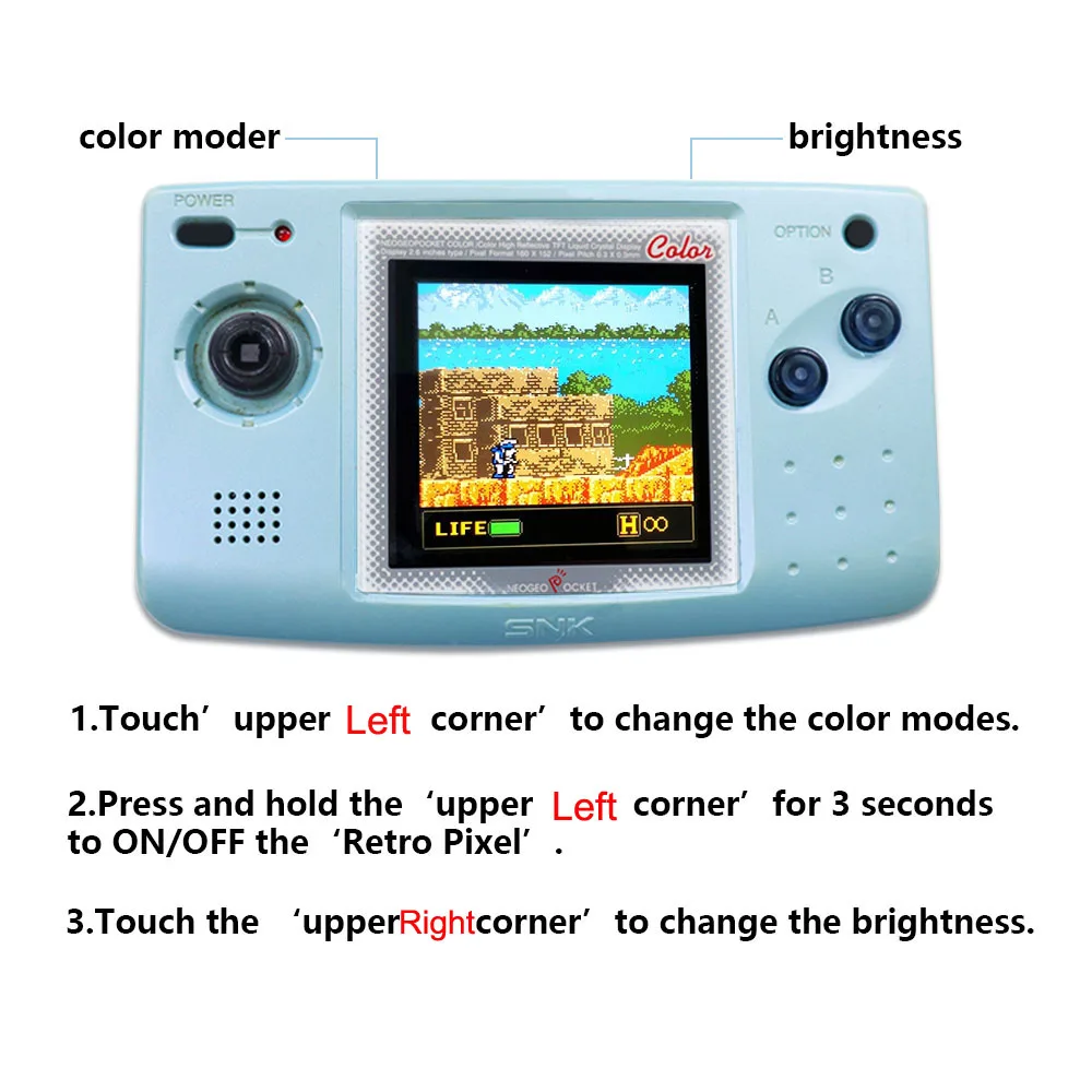 Сделай Сам Новый Ретро пиксель OSD большой экран IPS ЖК-дисплей для NGPC тонкая