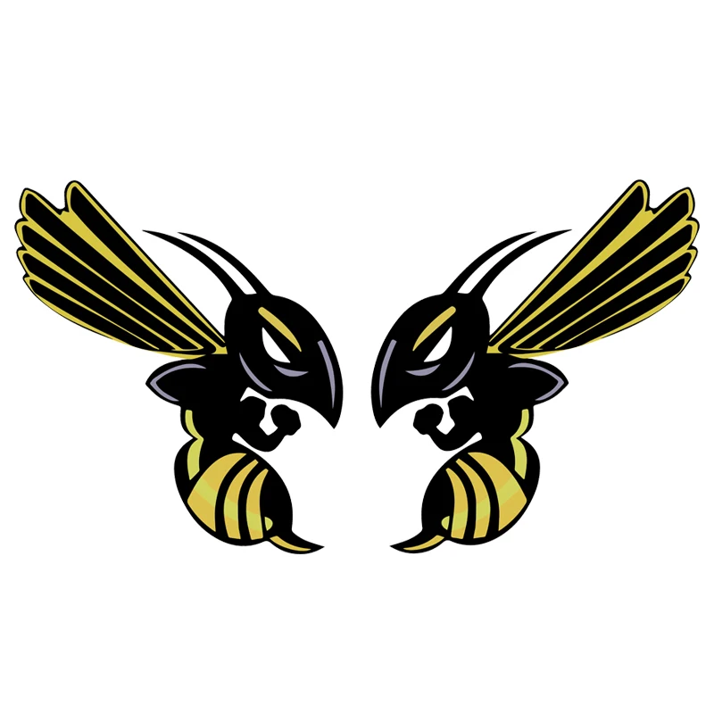 1 пара Мотоцикл Hornet обтекатель шлемы наклейки для Honda Angry Bee Hornet наклейки - Цвет: A-small