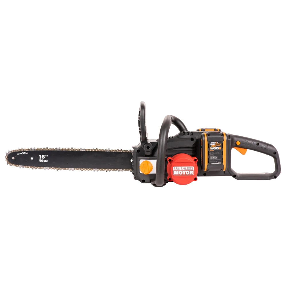 Цепная пила аккумуляторная WORX NITRO WG385E 40В 40cm бесщеточная 4.0Ач х2 ЗУ 2Ах2 коробка |