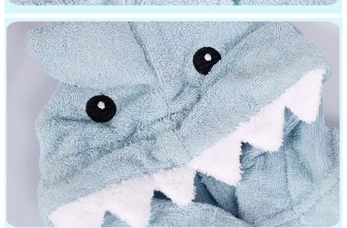 Pet Clothes Pajamas Dog Cat Cotton Water Absorbent Towel Bathrobe Japanese Korean Bath Towel Pet Supplies Wholesale