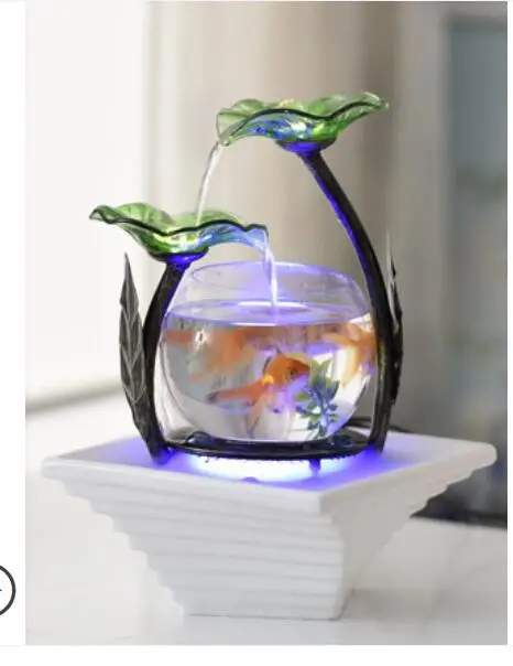 Небольшой аквариум для гостиной украшение воды в столешница проточной