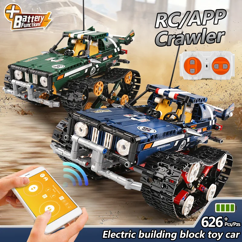 Motor Power Up Function RC TRACKED RACER Electric fit technic car 42065 Building Block bricks compatible Model gift | Игрушки и хобби