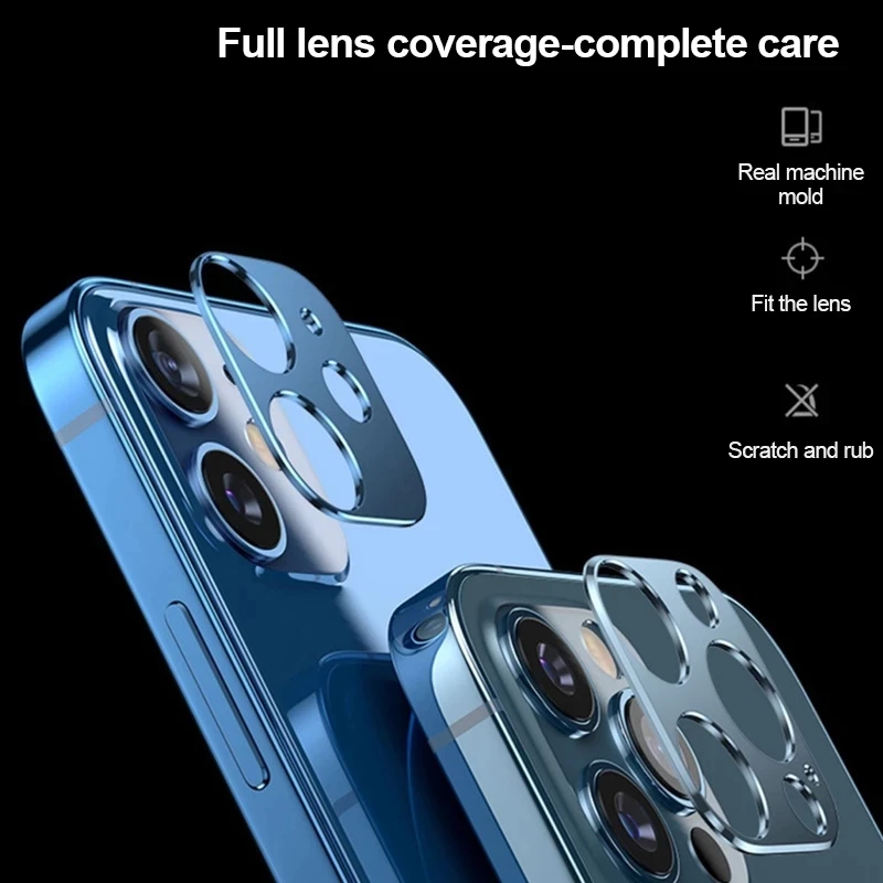 Titanium Alloy Camera Metal Ring Case For iPhone 13 Pro Max Back Camera Screen Protector For iPhone 11 12 Pro Max Mini Lens Film