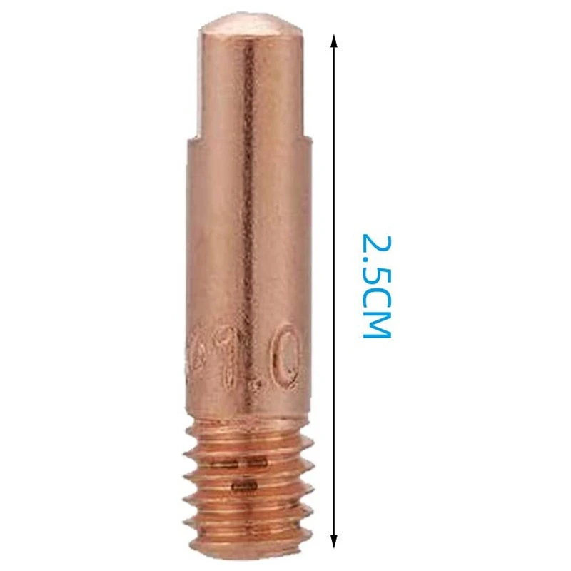 

Contact Tip M6 25mm Conical Nozzle Fit MB 15AK MIG/ Welding Torch 145PCS