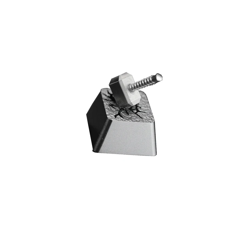 

1pc HolyOOPS 3D Titanium alloy key cap all metal translucent Mechanical keyboard keycaps for Quake