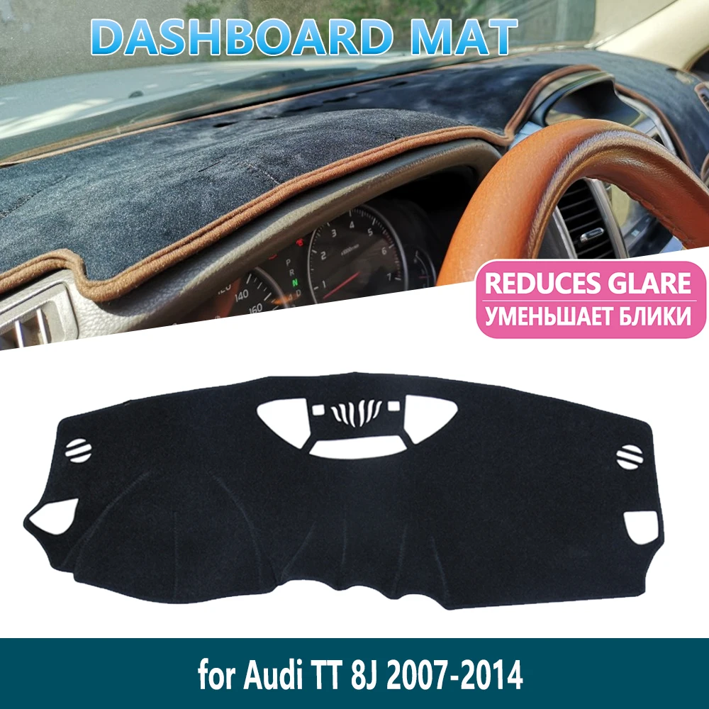 

for Audi TT 8J 2007~2014 MK2 S-line 2008 2009 2010 TTS Rug Dashboard Mat Cover Pad Inner Sun Shade Dash board Car Accessories