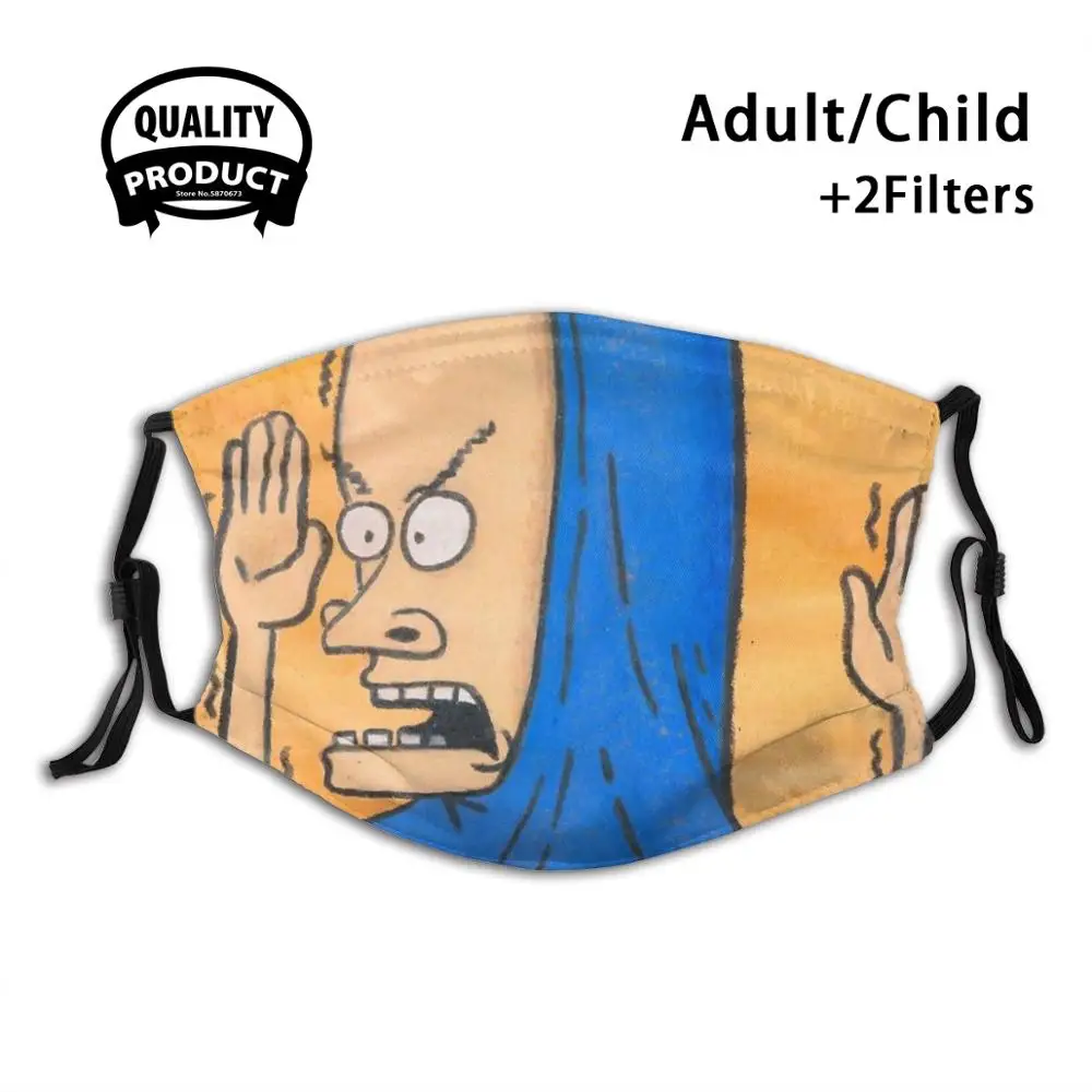 

Beavis And Butthead Beavis As The Great Cornholio Mtv 90S Reusable Mouth Mask Filter For Men Women Kids Beavis Beavis And