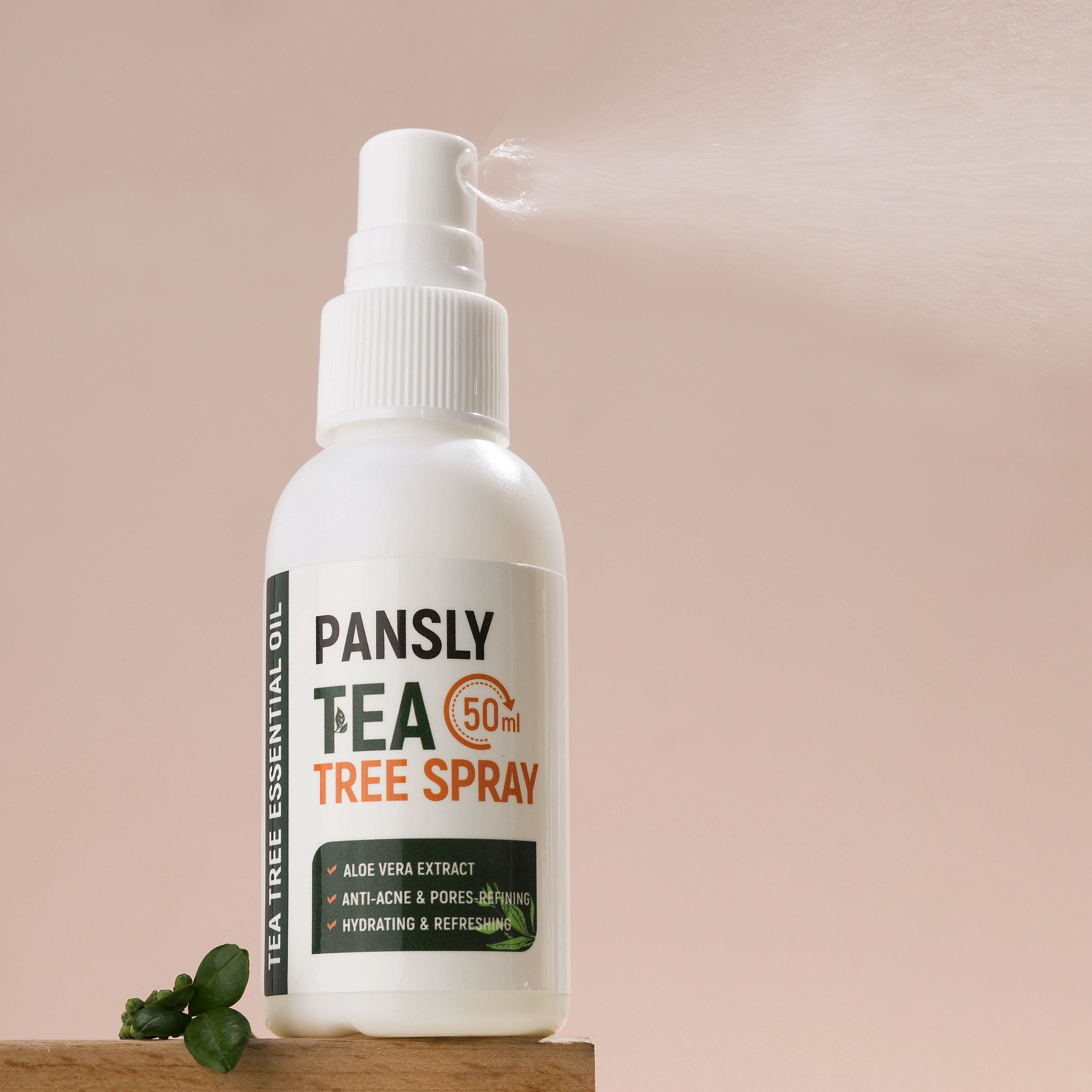 Tea Tree Essence водный спрей для лечения акне контроль пор активный ингредиент масло