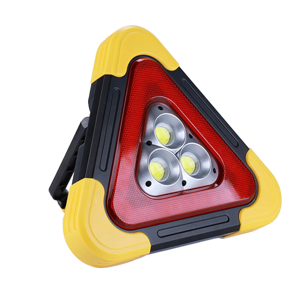 

Car Repairing Lighting Triangle Emergency Light Portable Traffic Warning Outdoor ABS USB Rechargeable COB Handle Work Lamp