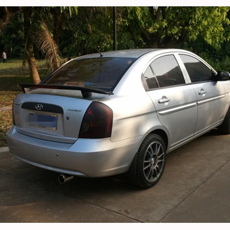 

Спойлер для Hyundai Accent Verna 2008-2015, автомобильная фотосессия, высококачественный Неокрашенный праймер из АБС-пластика, задний спойлер для багажн...
