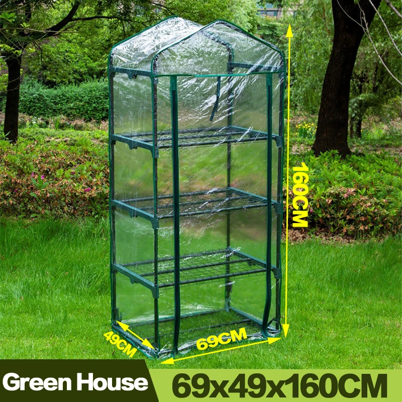 AULAYSED 69x49x160 см 4 слоя сад зеленый дом Водонепроницаемый с застежкой молнией теплые