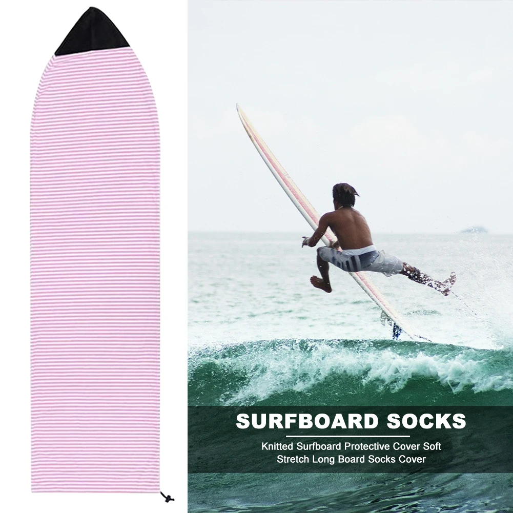 

Shortboard Funboard Windsurfing Board Knitted Water Sports Long Board Socks Cover Elastic Surfboard Protective Cover