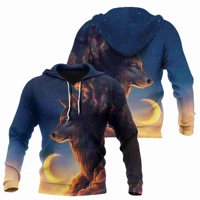 jumeast 2021 3d printing hoodies new arrivals pullover men wolf sports hoodies men hip hop sweatshirts oversize