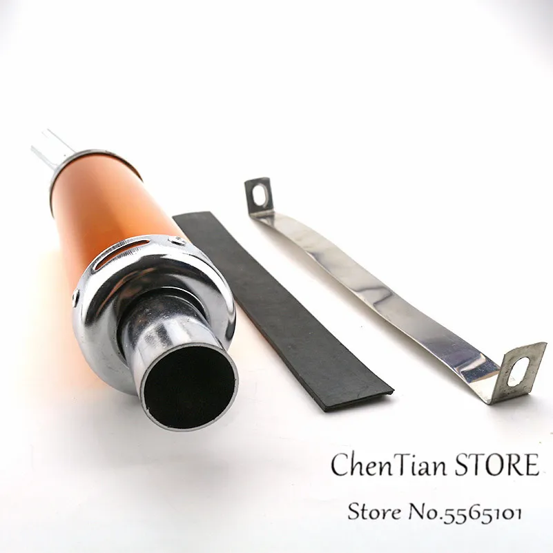 Универсальный металлический выхлопной глушитель для мотогонок 2 такта 20 мм 4