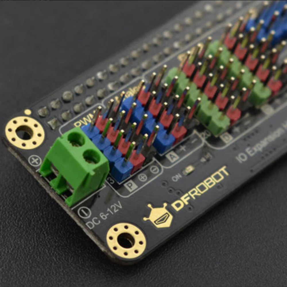 Расширительная головка DFRobot IO для Raspberry Pi Zero W MCU STM32F030 с портами PWM I2C UART SPI