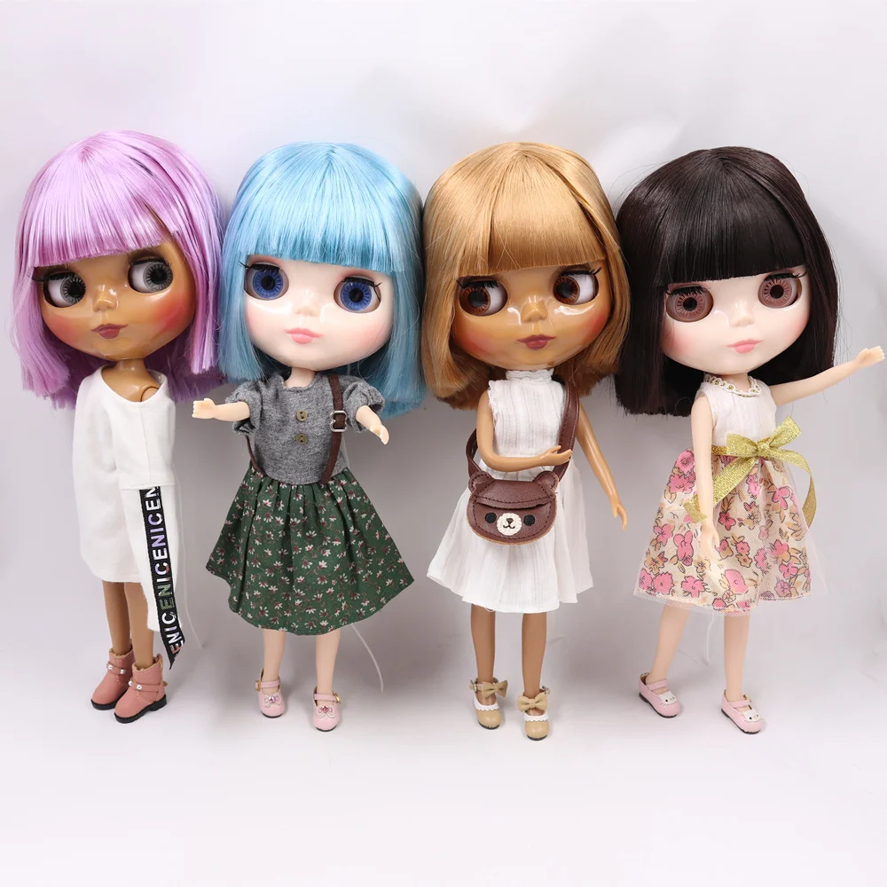 Кукла Blyth ICY DBS с белой кожей и черной волосами Боб 1/6 BJD ob24 аниме девушка | Игрушки