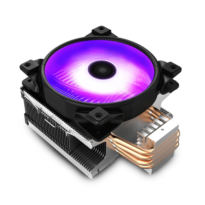 Pccooler X4 4 Heatpipe CPU кулер радиатора 12 см 12В/4PIN RGB тихий вентилятор для Intel LGA 115x AMD AM4 120 мм
