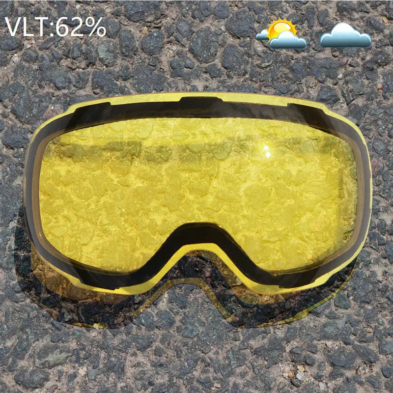 

New Fashion Double Anti-fog Single Double Board Ski Goggles Magnetic Ski Goggles Men Women 100% UV400 Protection