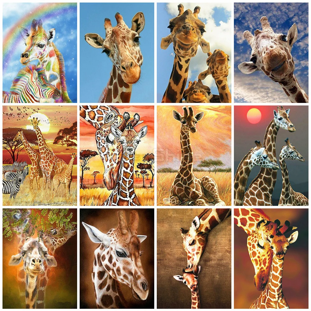 EverShine алмазная вышивка жираф картина стразами мозаика крестом рукоделие подарок