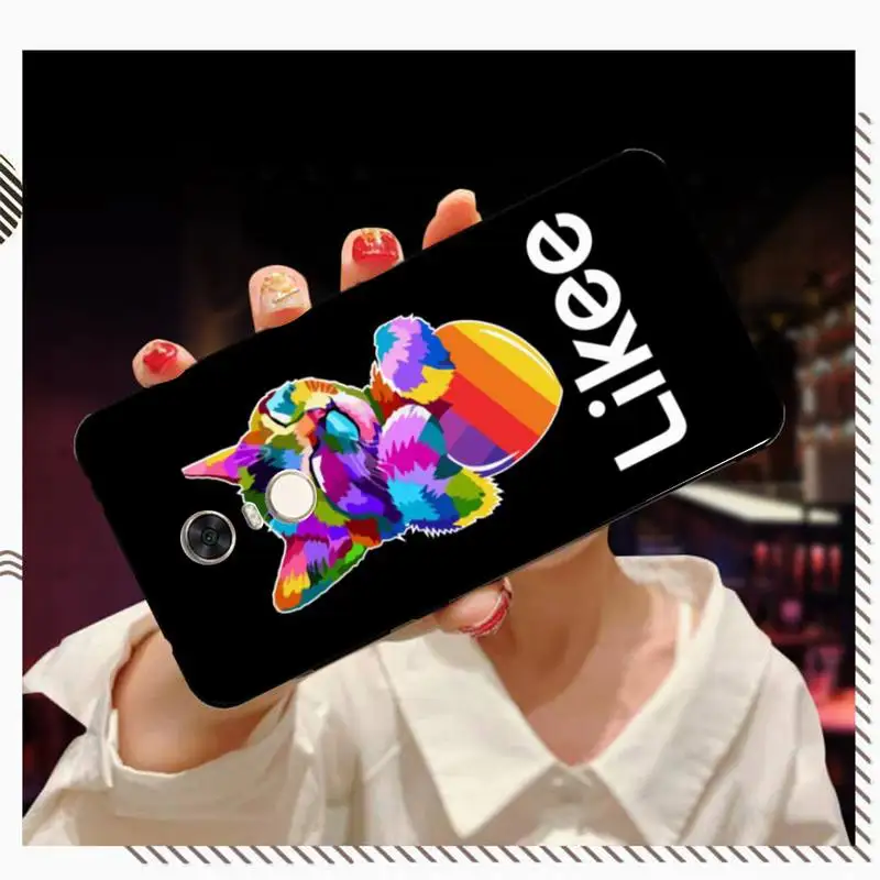 FHNBLJ Likee забавный кот медведь любовь сердце клиент высокое качество чехол для