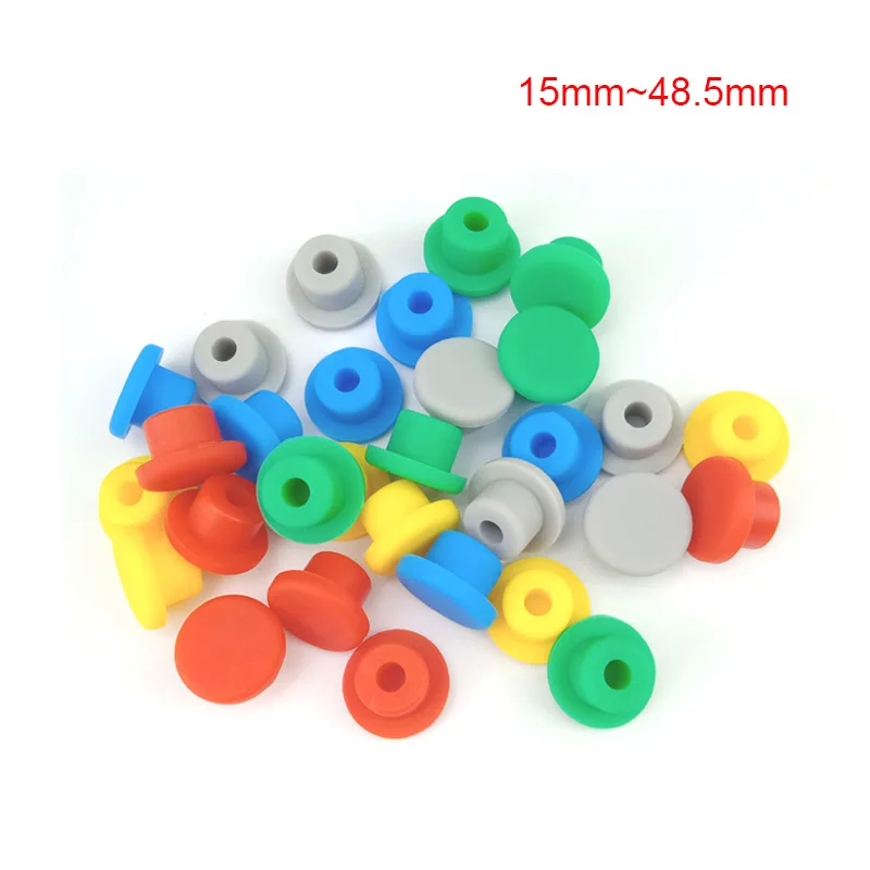 

Силиконовая резиновая пробка 15 мм ~ 48,5 мм, резиновое уплотнительное кольцо, герметичная пробка, резиновая пробка, разноцветное отверстие, Пы...