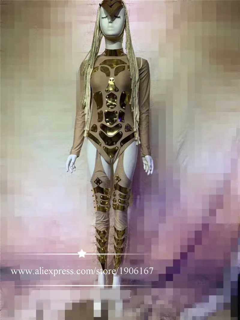 Ночной клуб бар танец команда сценическое шоу одежда из зеркал сексуальная леди