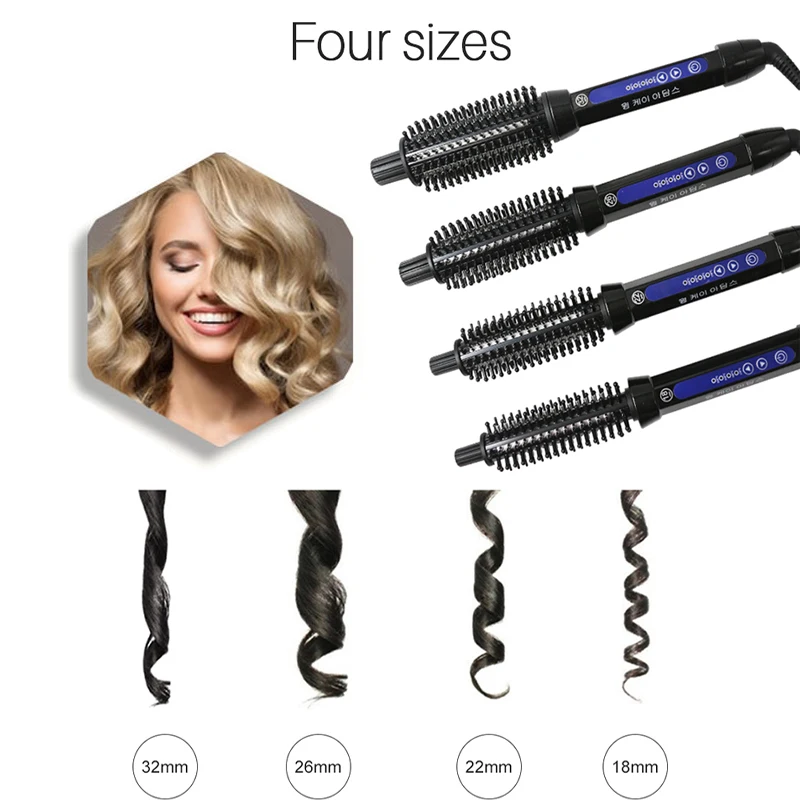 Professional Hair Crimper Curling Iron Wand Ceramic Corrugated Corn Wave Curler Iron Styling Styler Hair Care Tools