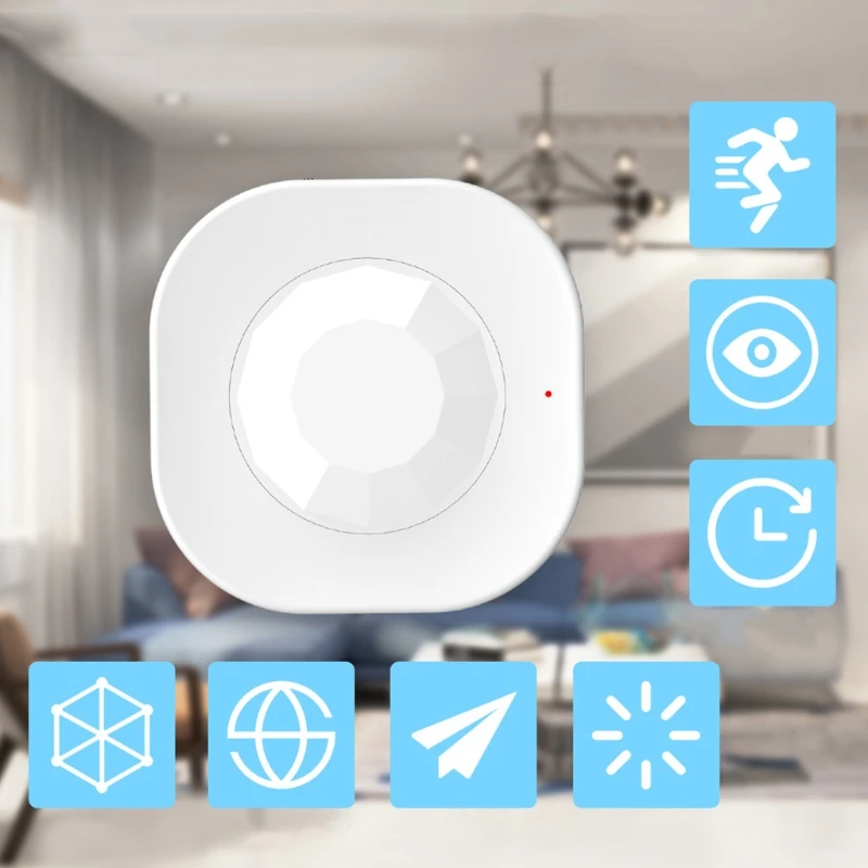 

Smart PIR Motion WiFi Human Body Sensor Security Burglar Alarm APP Control Smart