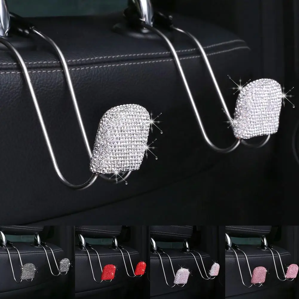 

2PCS Universal Car Rear Back Seat Hooks For Hanging Auto Products Universal Car Hanger Bag Organizer Holder