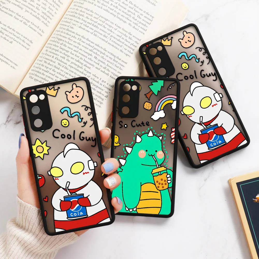 

Silicone Case For Samsung S20 FE Cases Cute Coque On Samsung Galaxy S20 Plus Ultra FE 4G 5G Matte Case Patterned Funda Cartoons