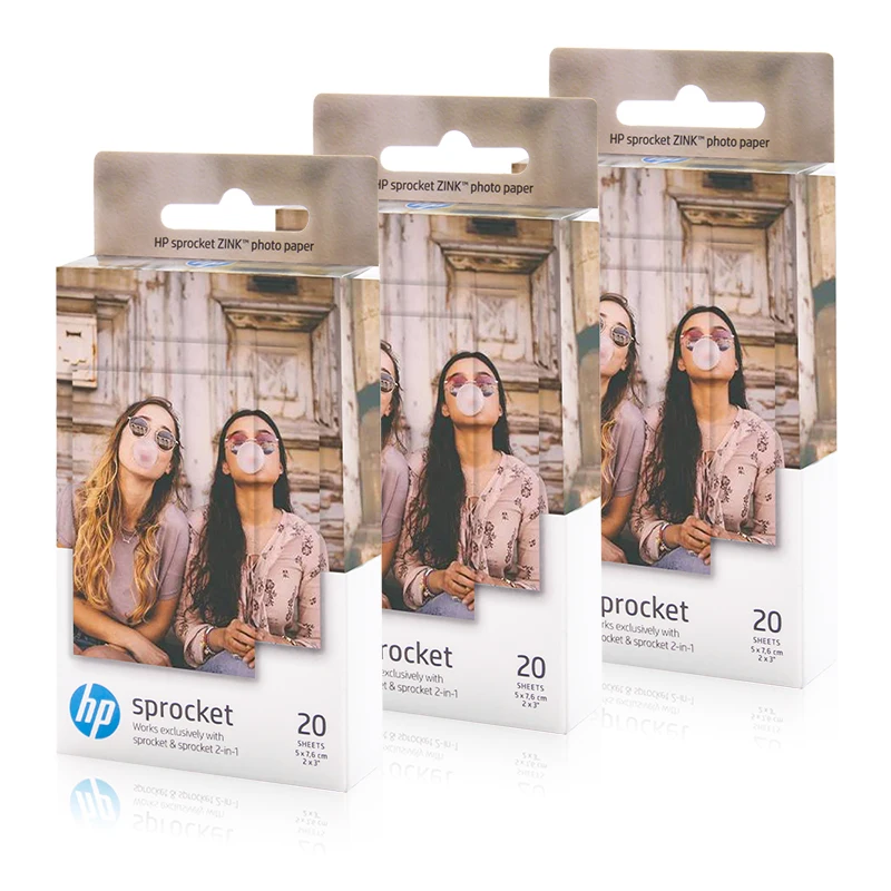 UniPlus 3 коробки HP Звездочка ZINK фотобумага 2x3 дюйма телефон фото бумага для печати