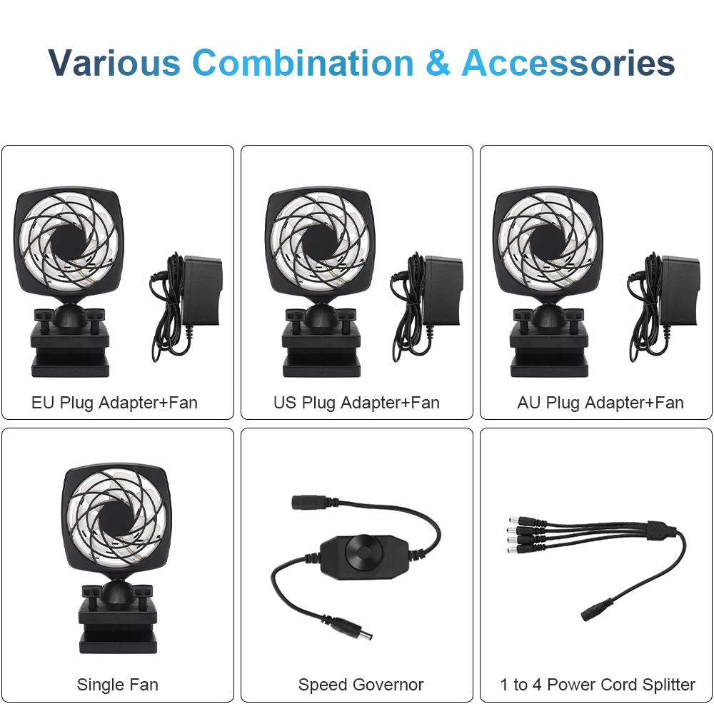 Охлаждающий вентилятор для аквариума система охлаждения соли пресной воды
