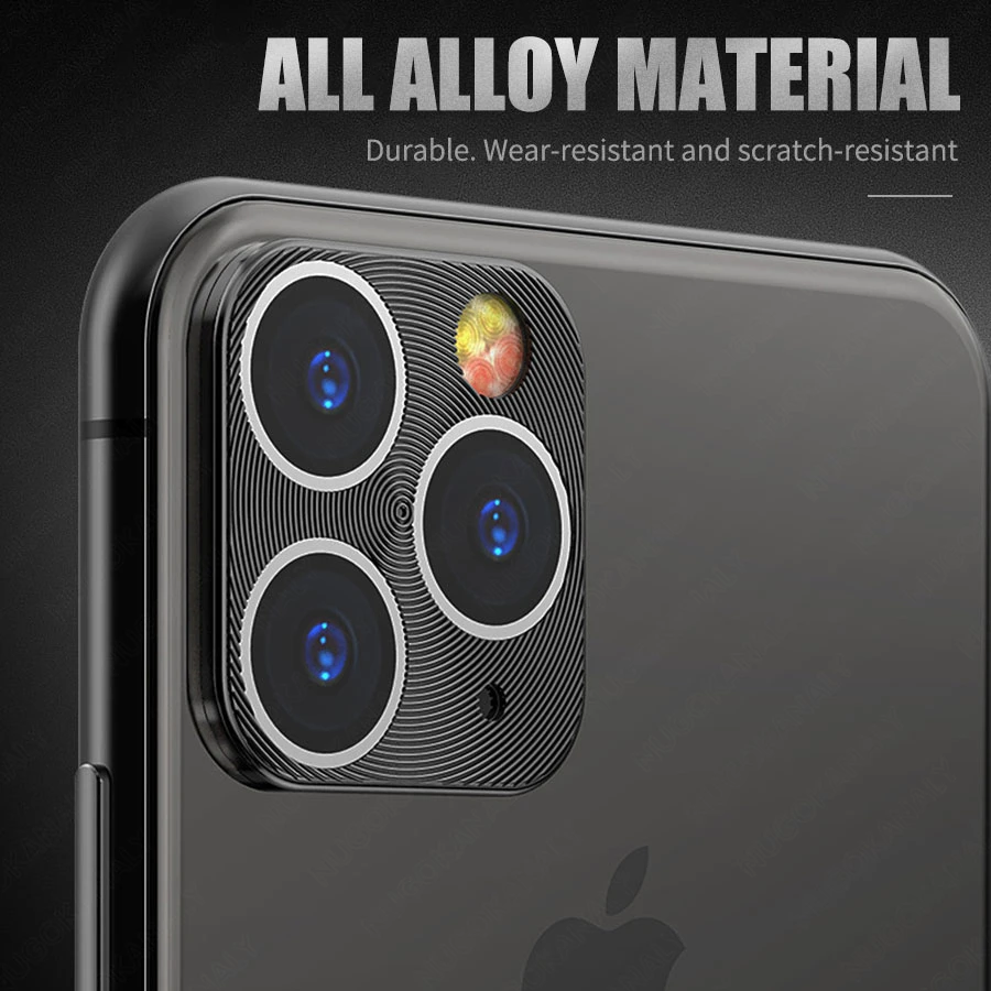 Объектив камеры полное покрытие защитное металлическое кольцо для iPhone 11 Pro XS Max XR X
