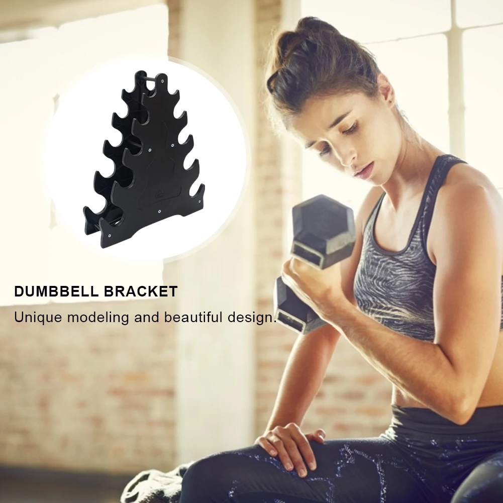 

Multifunctional 5-Tier Dumbbell Rack Holds 25kg Triangle Tree Shape Weight Rack Dumbbell Tree Home Sports Equipment