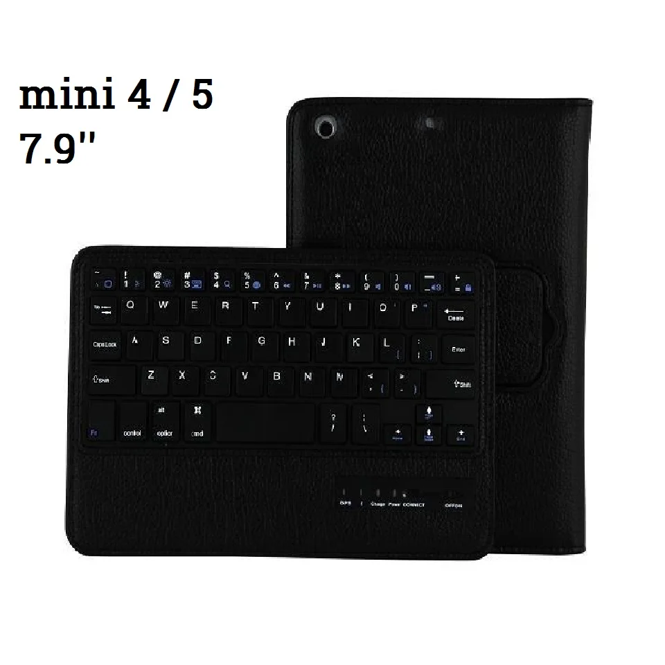 mini 4- 5 Black Магнитный чехол для iPad mini 5 mini 4 3 2 чехол с клавиатурой PU кожаный 7,9 ''для iPad mini 2 3 4 mini 5 раскладная клавиатура - Цвет: mini 4- 5 Black