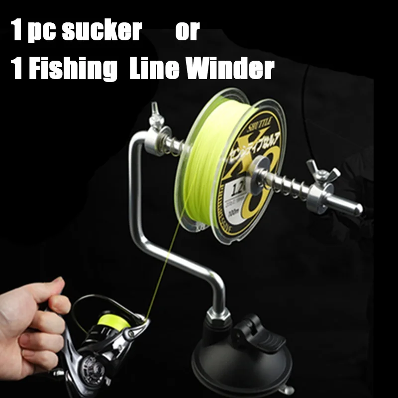 Portable Fishing Line Spooler With Clamp Fishing Reel Line Spool Spooler System Curved Fishing Line Winder Fishing Reels