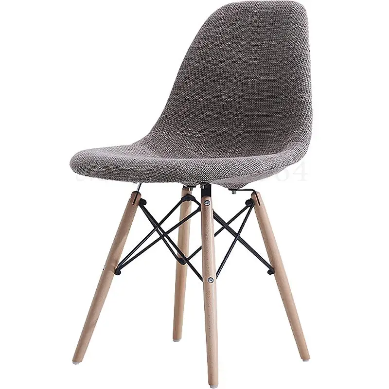 Нордический мягкий стул со спинкой современный минималистичный домашний