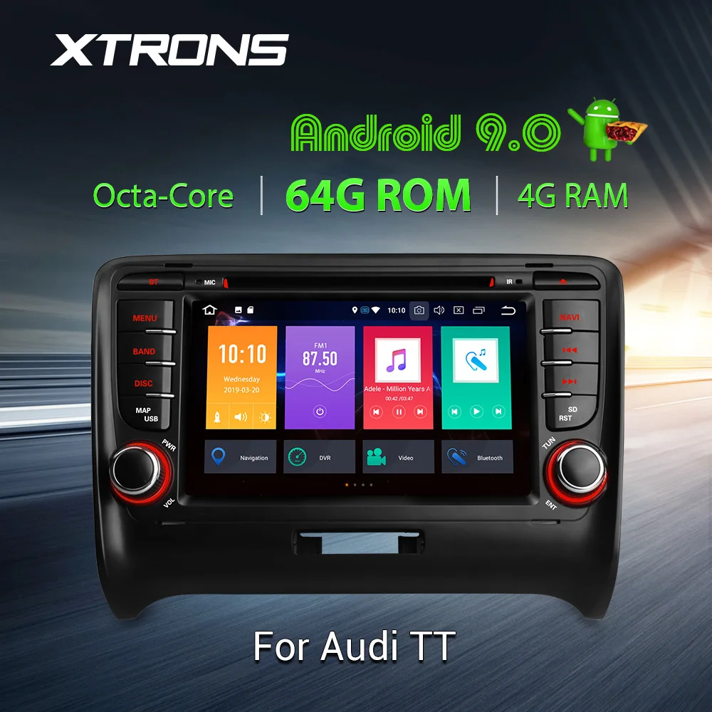 XTRONS Android 9 0 PX5 Octa Core GPS навигация Радио автомобильный DVD плеер OBD для Audi TT MK2 8J 2006 2007 2008