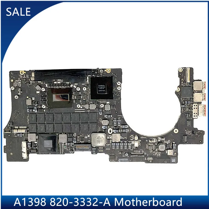 

Original A1398 Motherboard for MacBook Retina 15" Mid 2012 Early 2013 Logic Board 2.3/2.6/2.8Ghz 8G 16GB RAM 1G GPU 820-3332-A