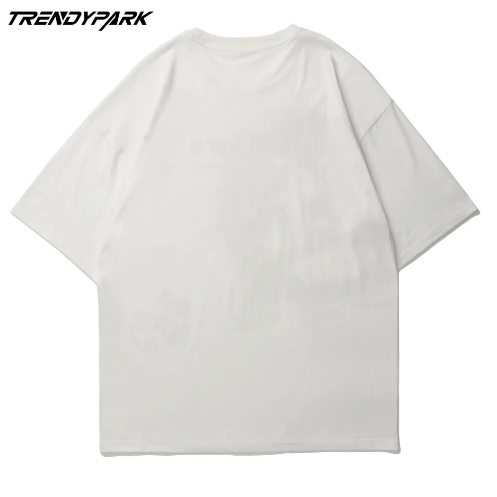 

Men's T-shirt 2021 New Summer Short Sleeve Printed Tee Hip Hop Oversized Cotton Casual Harajuku Streetwear Top Tshirts Clothing