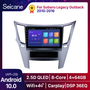 Автомагнитола Seicane, мультимедийный видеоплеер с GPS, Android 10, для Subaru Legacy Outback 2010, 2011, 2012, 2014-2016, поддержка Mirror Link