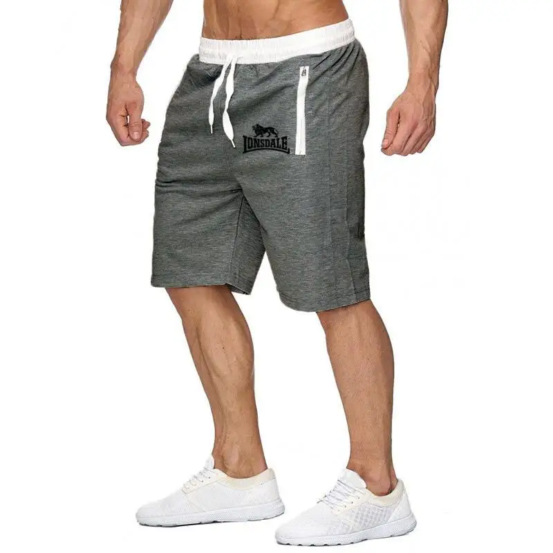 

Men 2020 New Cotton Shorts Men's loose Short Lonsdale Trousers Fitness Jogger Mens Brand durable Sweatpants Fitness Workout Sho