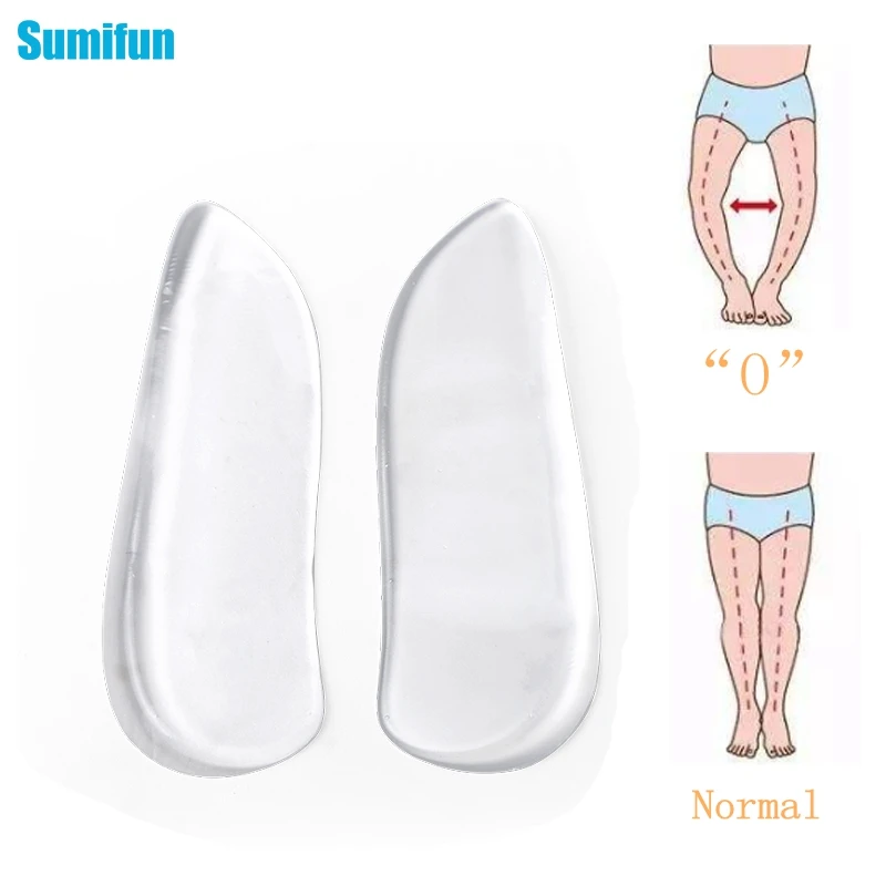 2 шт. X Тип ноги поклонился корректор стельки ортезирования гелевый мягкий чехол
