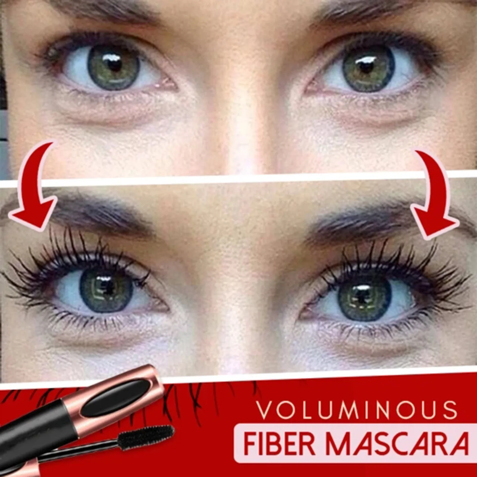 

4D Fiberlash Extension Mascara Long Curling Waterproof Makeup Eyelash Black Curling Eyelash Brush Makeup Professional Curly