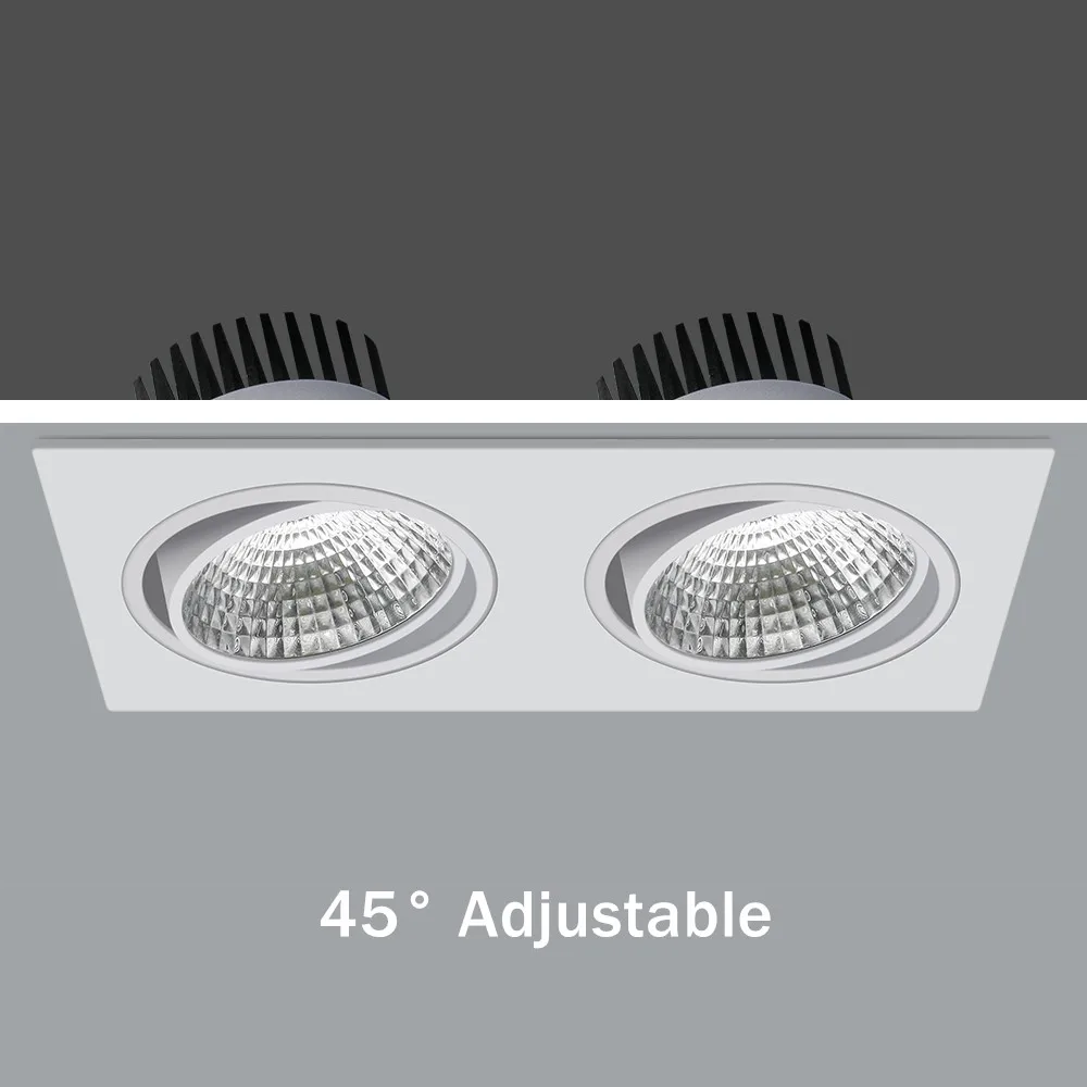 Светодиодный светильник с регулируемой яркостью 7 Вт 9 12 15 белый квадратный